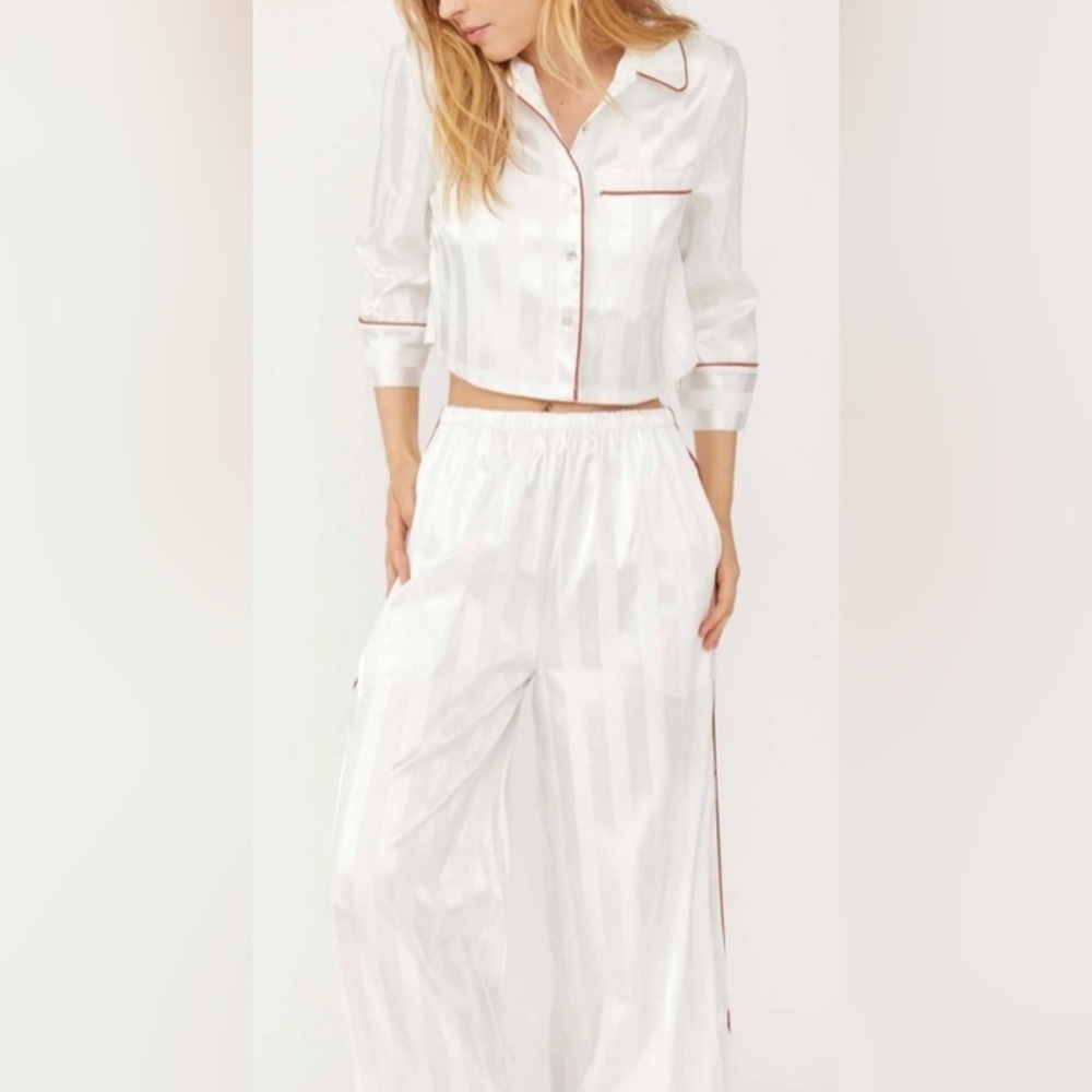 FREE PEOPLE Pajama Party PJ Set In Ivory - Various Sizes - NWT 🫶🏻 - Picture 7 of 13